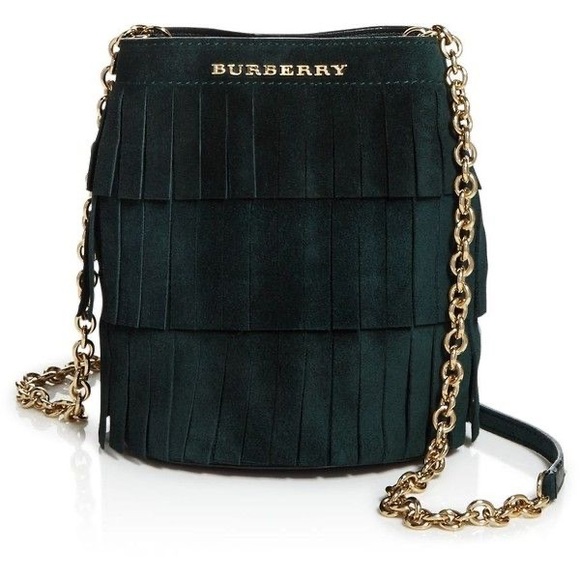 Burberry Handbags - Burberry suede fringed crossbody